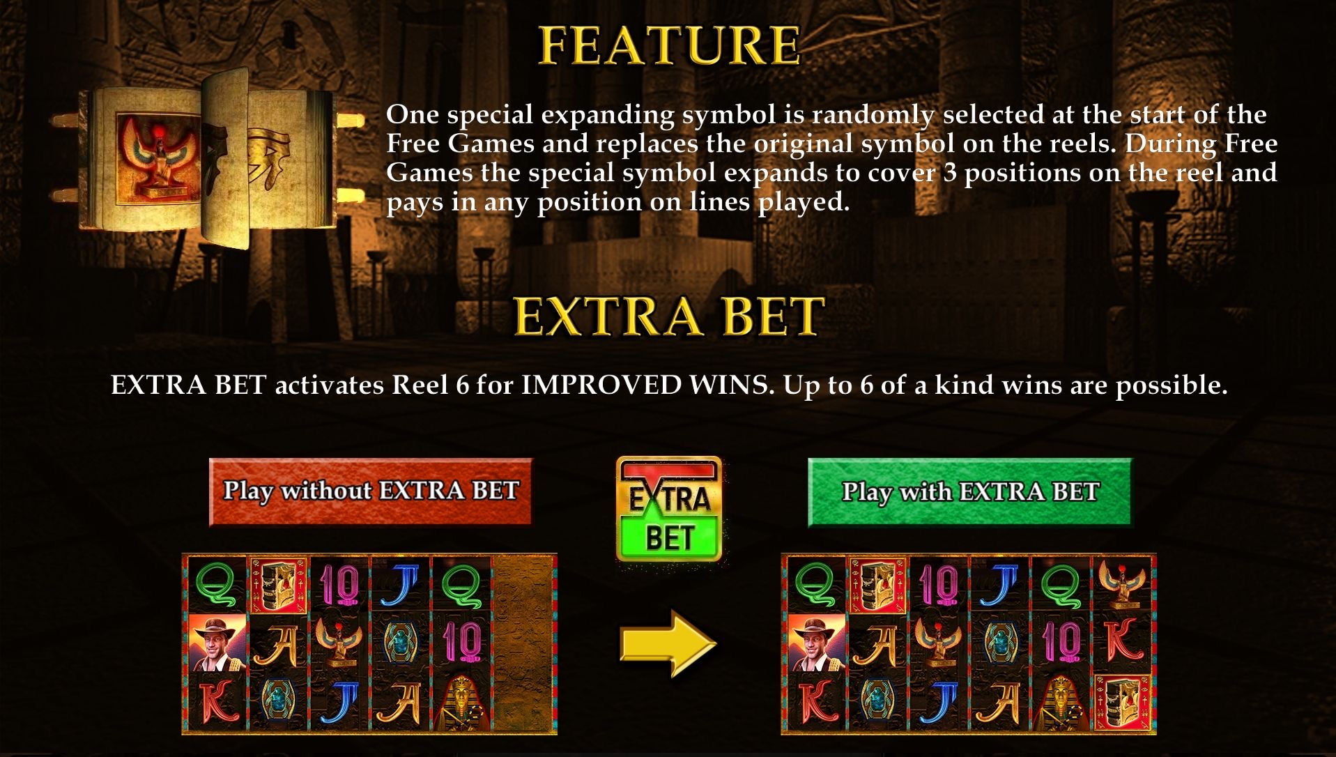 Book of Ra™ deluxe 6 – Bonus-Feature und Freispiele (2)