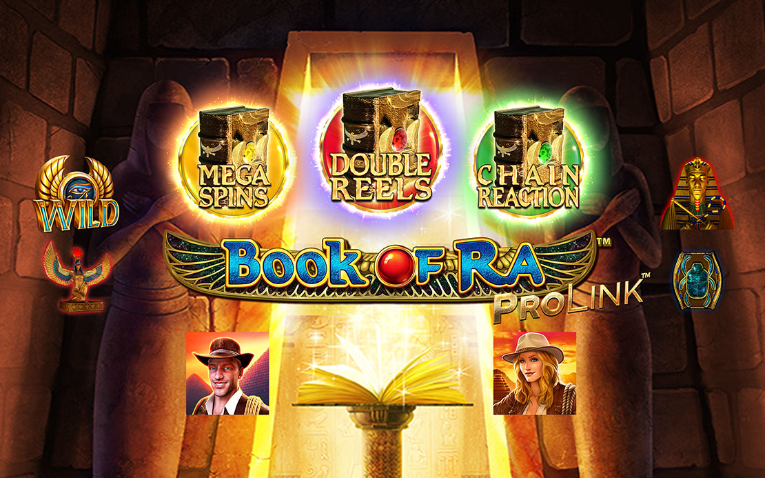 Book of Ra™ PROLINK™ – Gesamtansicht der Spieloberfläche (1)