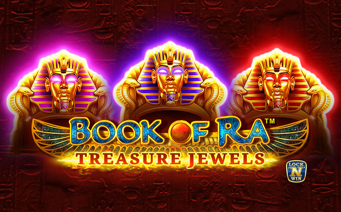 Book of Ra™ Treasure Jewels – Gesamtansicht der Spieloberfläche (1)