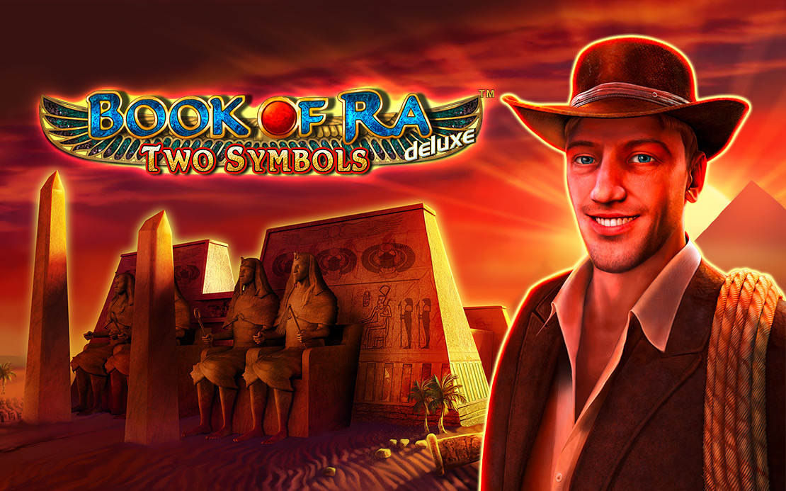 Book of Ra™ Two Symbols – Gesamtansicht der Spieloberfläche (1)