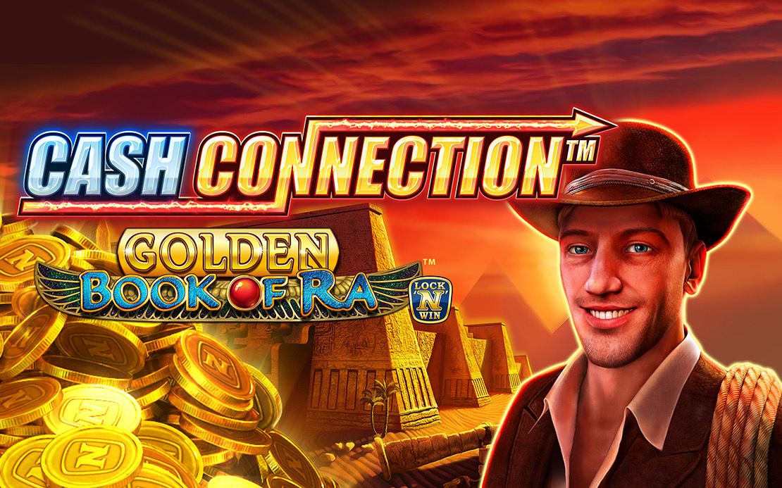 CASH CONNECTION™ - Golden Book of Ra™ – Gesamtansicht der Spieloberfläche (1)