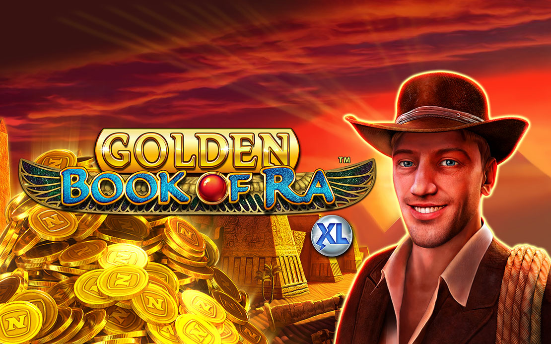 Golden Book of Ra™ XL – Gesamtansicht der Spieloberfläche (1)